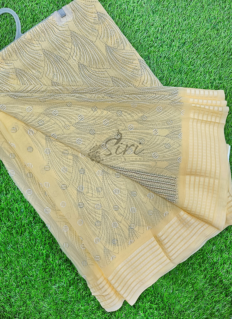 Beautiful Printed Georgette Saree