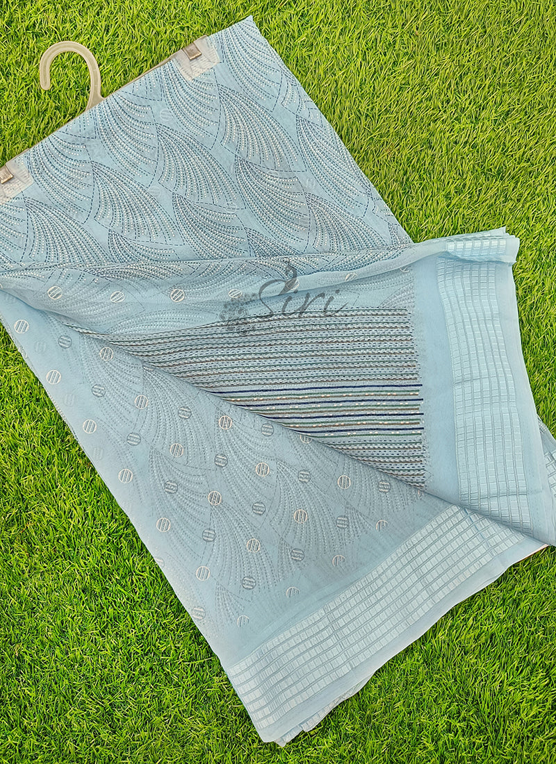 Beautiful Printed Georgette Saree