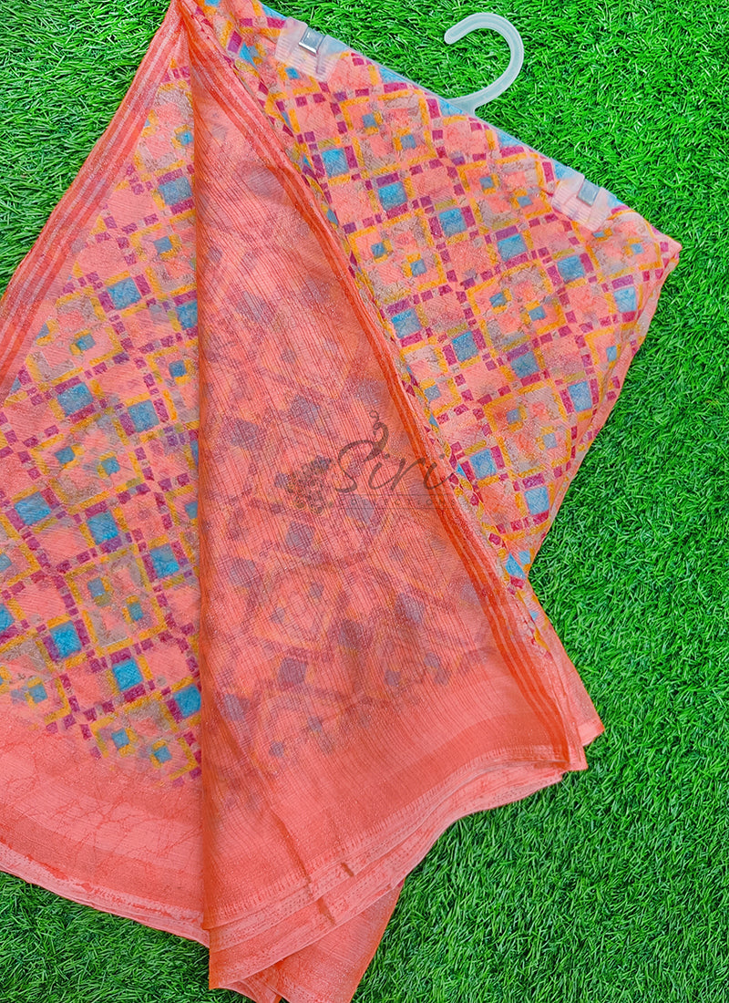 Beautiful Printed Fancy Chiffon Saree