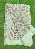 Beautiful Printed Moss Georgette Saree