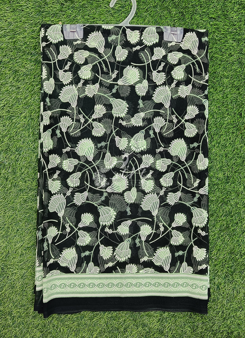 Beautiful Printed Georgette Saree