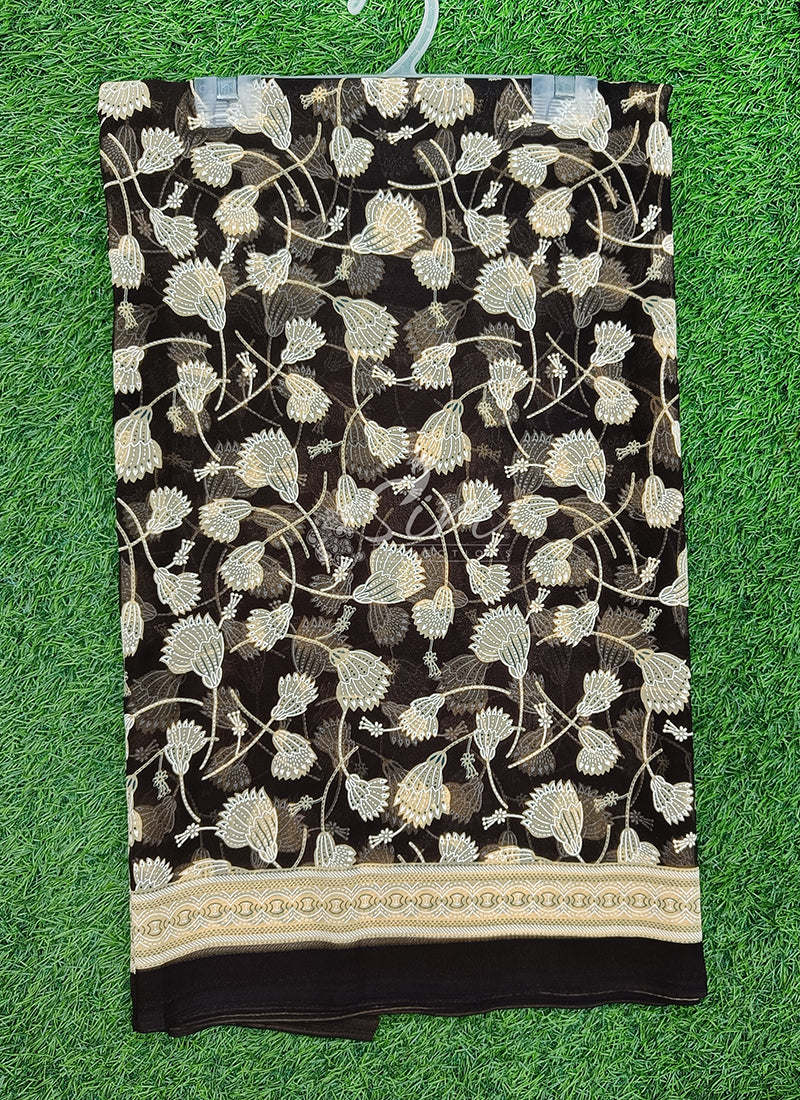 Beautiful Printed Georgette Saree