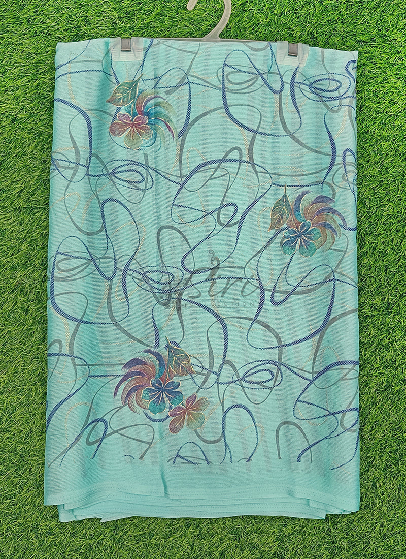 Beautiful Chiffon Saree in Foil Print