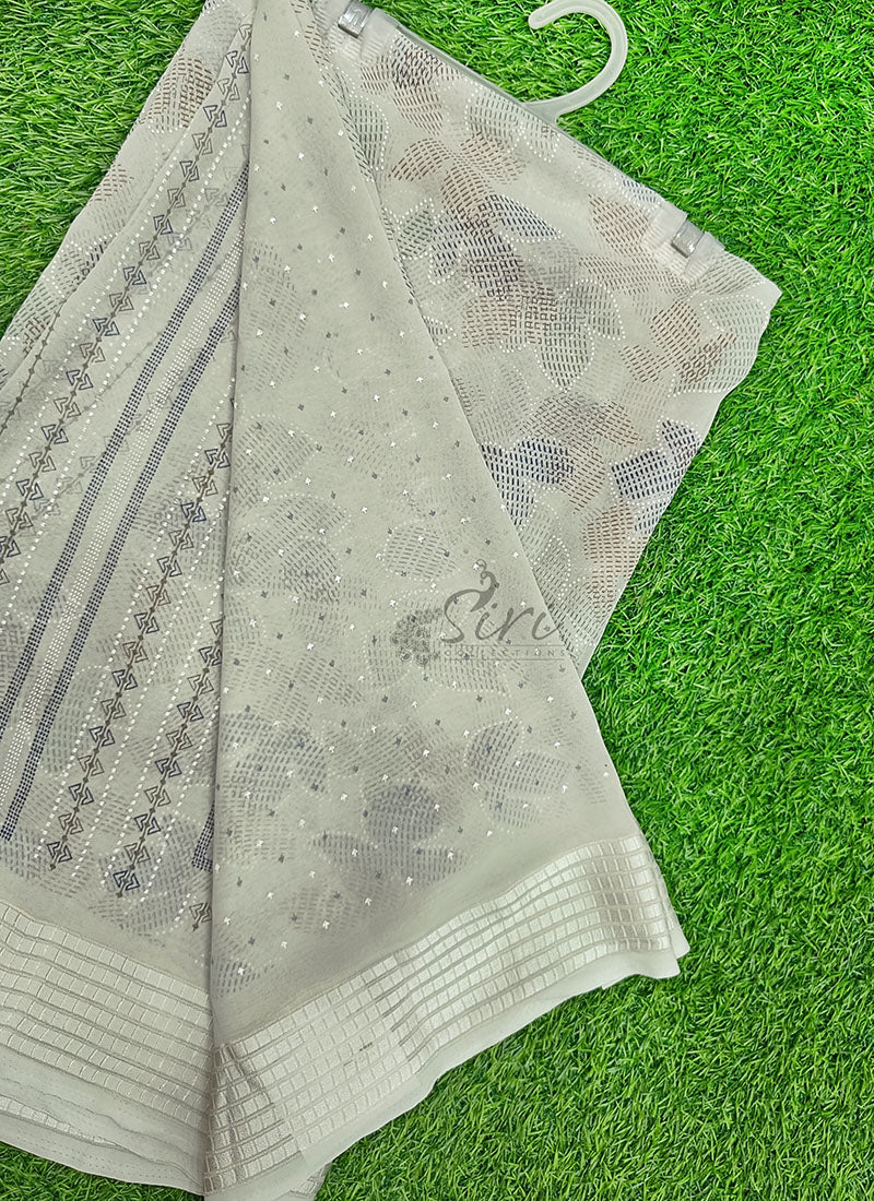 Beautiful Printed Georgette Saree