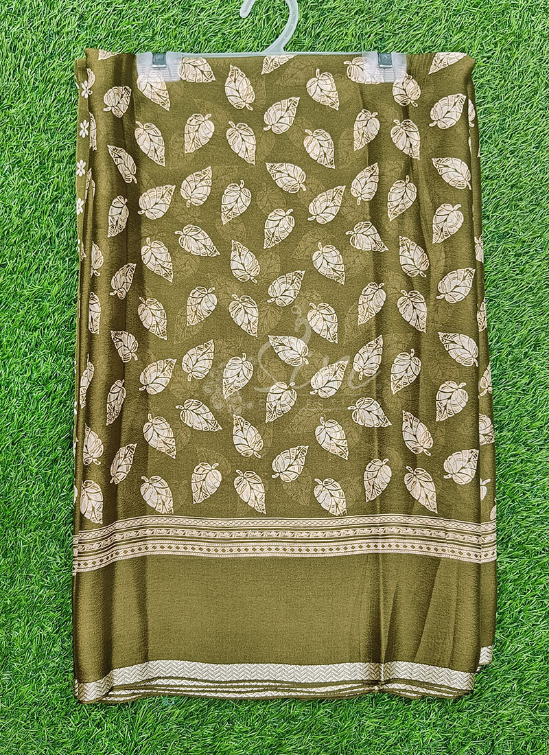 Beautiful Printed Crepe Georgette Saree