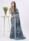 Beautiful Printed Fancy Silk Saree