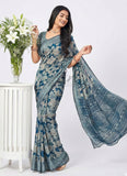 Beautiful Printed Fancy Silk Saree