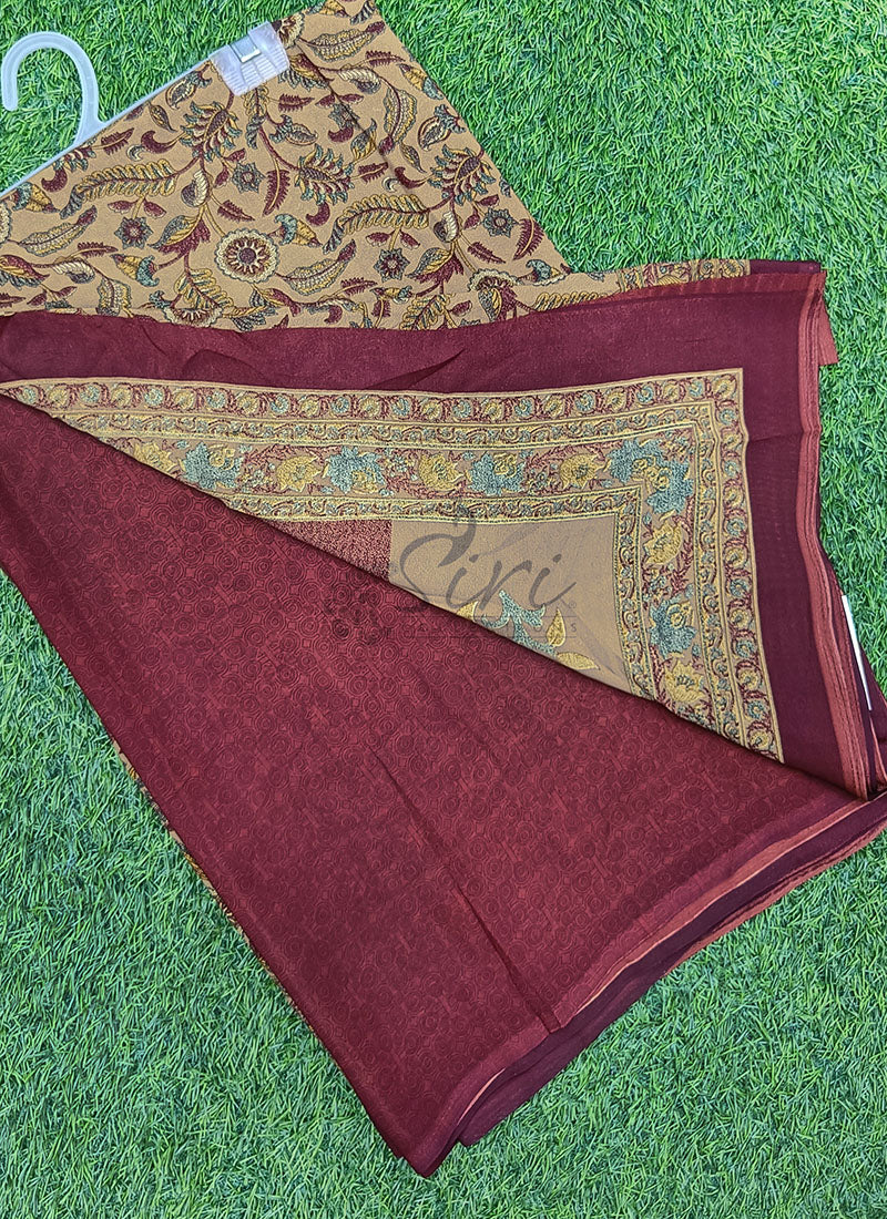 High Quality Printed Crepe Sarees