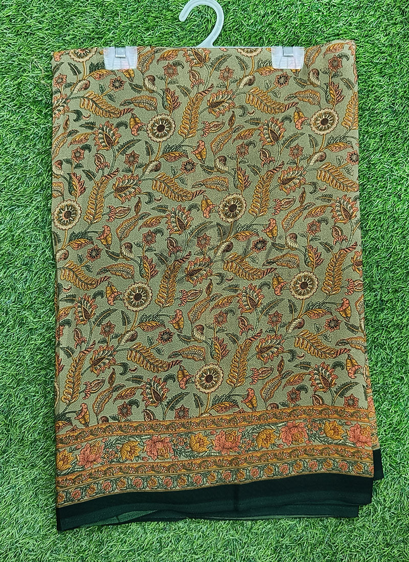 High Quality Printed Crepe Sarees