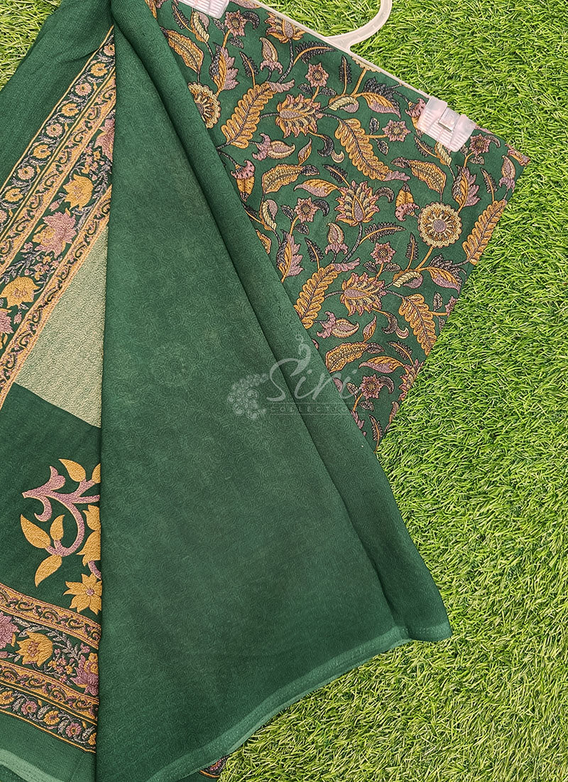 High Quality Printed Crepe Sarees