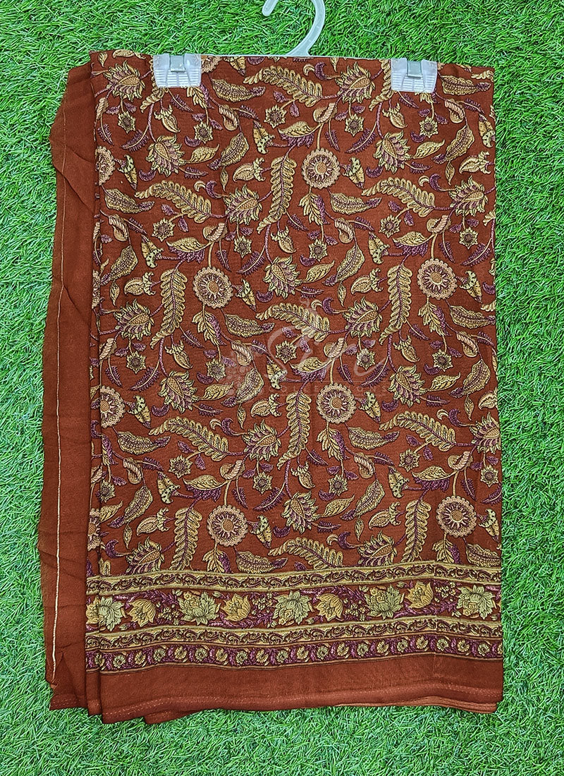 High Quality Printed Crepe Sarees