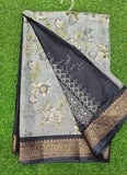 Beautiful Printed Fancy Crepe Saree