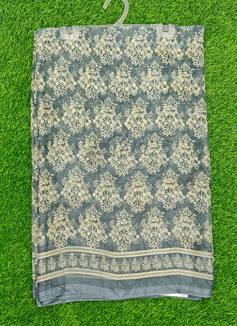 Latest Beautiful Printed Chiffon Saree