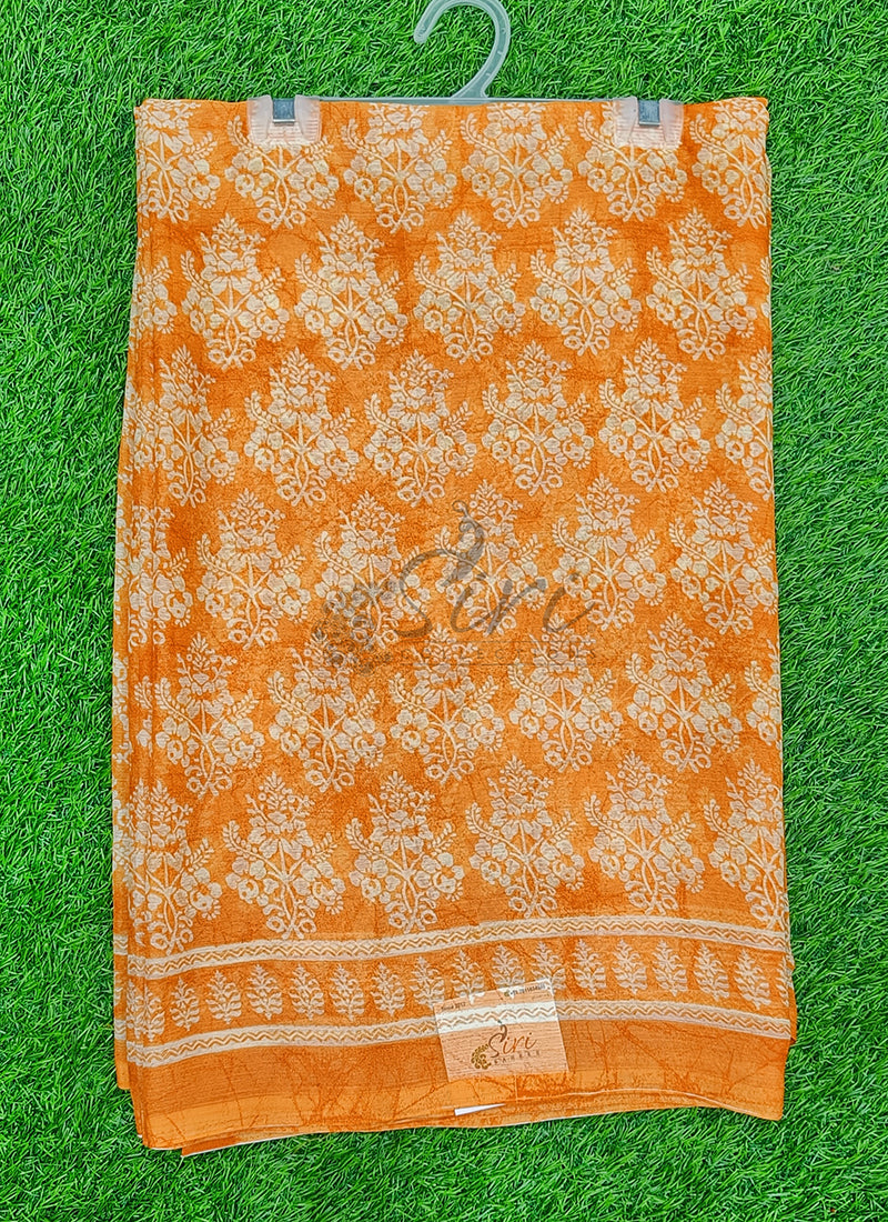 Latest Beautiful Printed Chiffon Saree