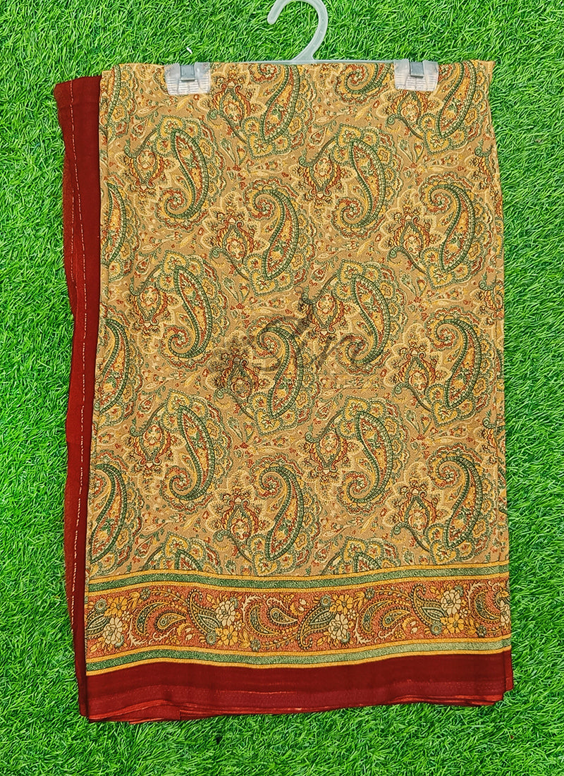 High Quality Printed Crepe Sarees