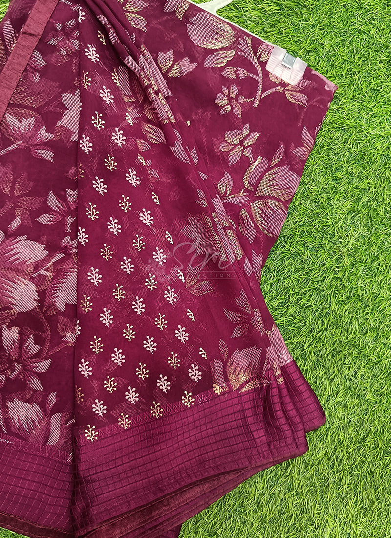 Beautiful Printed Georgette Saree