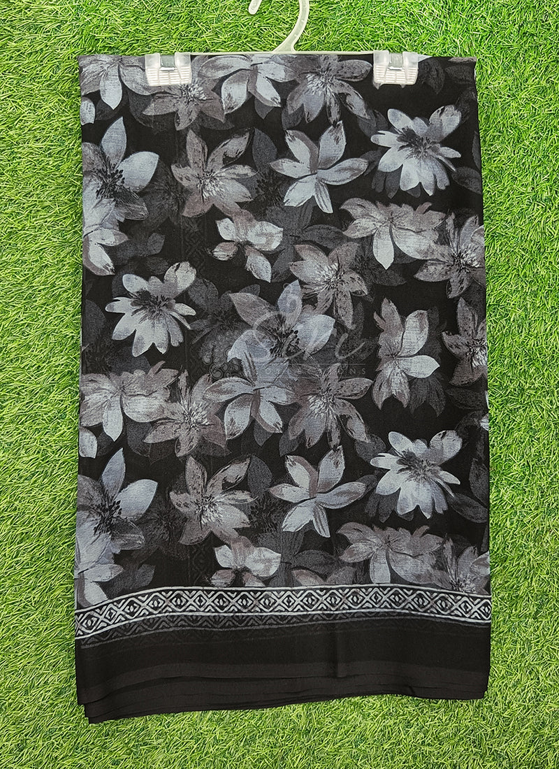 Lovely Printed Georgette Saree