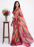 Latest Beautiful Multi Colour Printed Chiffon Saree