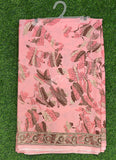 Beautiful Floral Printed Crepe Silk Saree with Blouse
