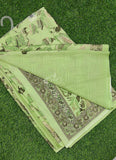 Beautiful Floral Printed Crepe Silk Saree with Blouse