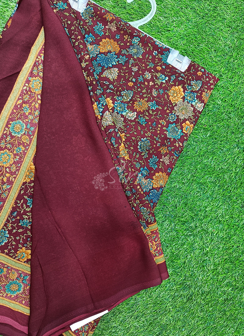 Latest Premium Printed Crepe Saree