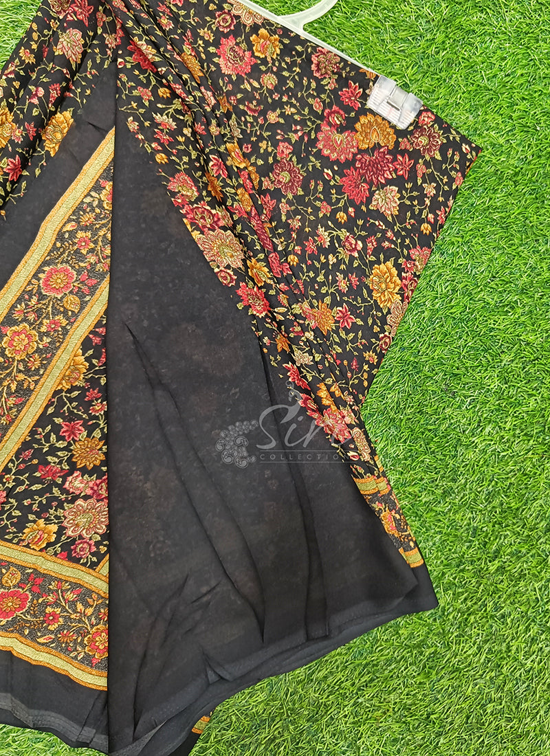 Latest Premium Printed Crepe Saree