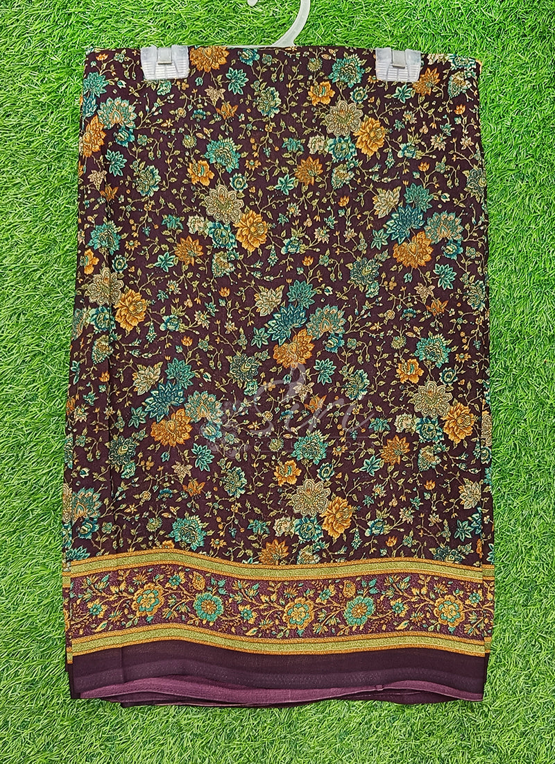 Latest Premium Printed Crepe Saree