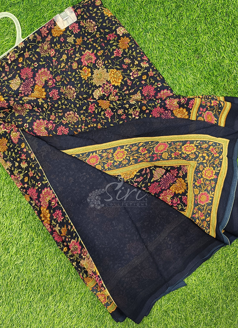 Latest Premium Printed Crepe Saree