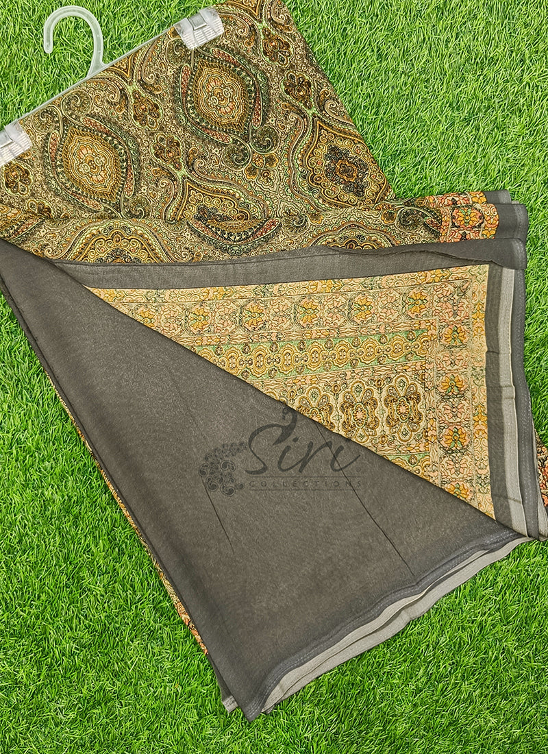 Latest Premium Printed Crepe Saree
