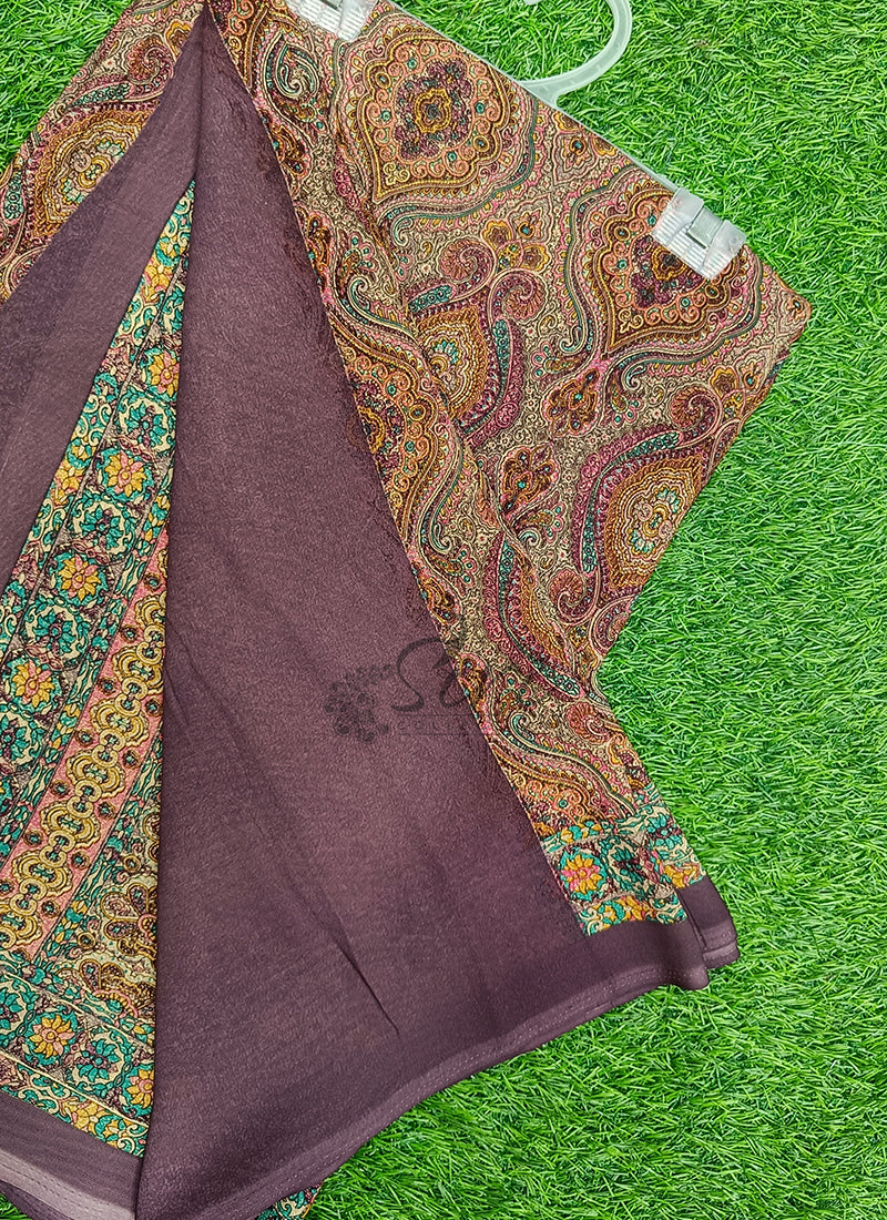 Latest Premium Printed Crepe Saree