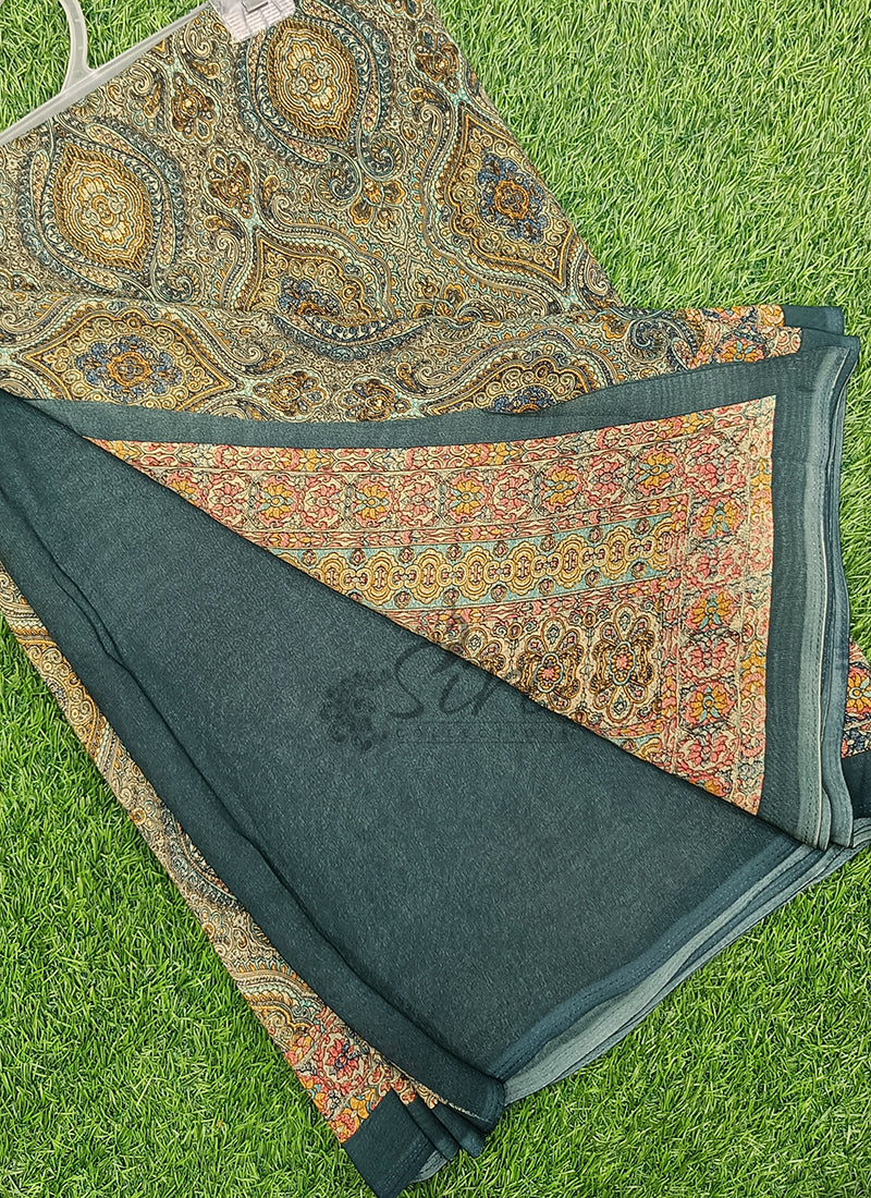 Latest Premium Printed Crepe Saree