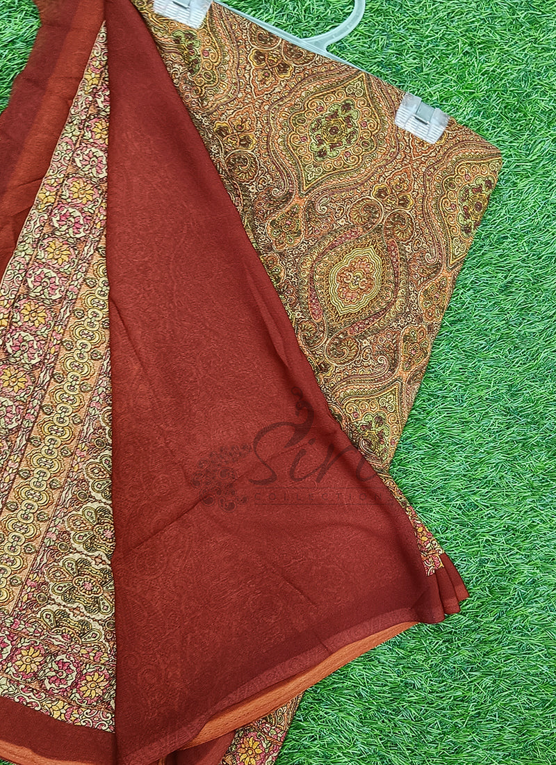 Latest Premium Printed Crepe Saree