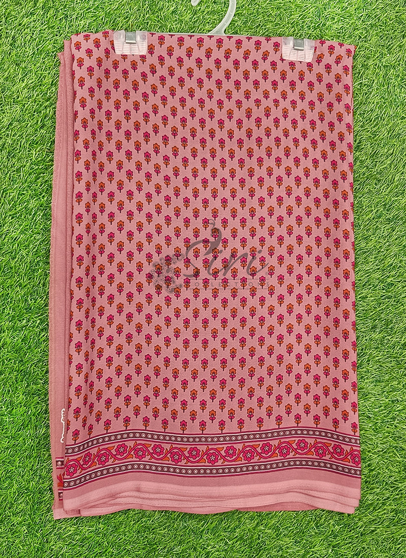 Latest Premium Printed Crepe Saree