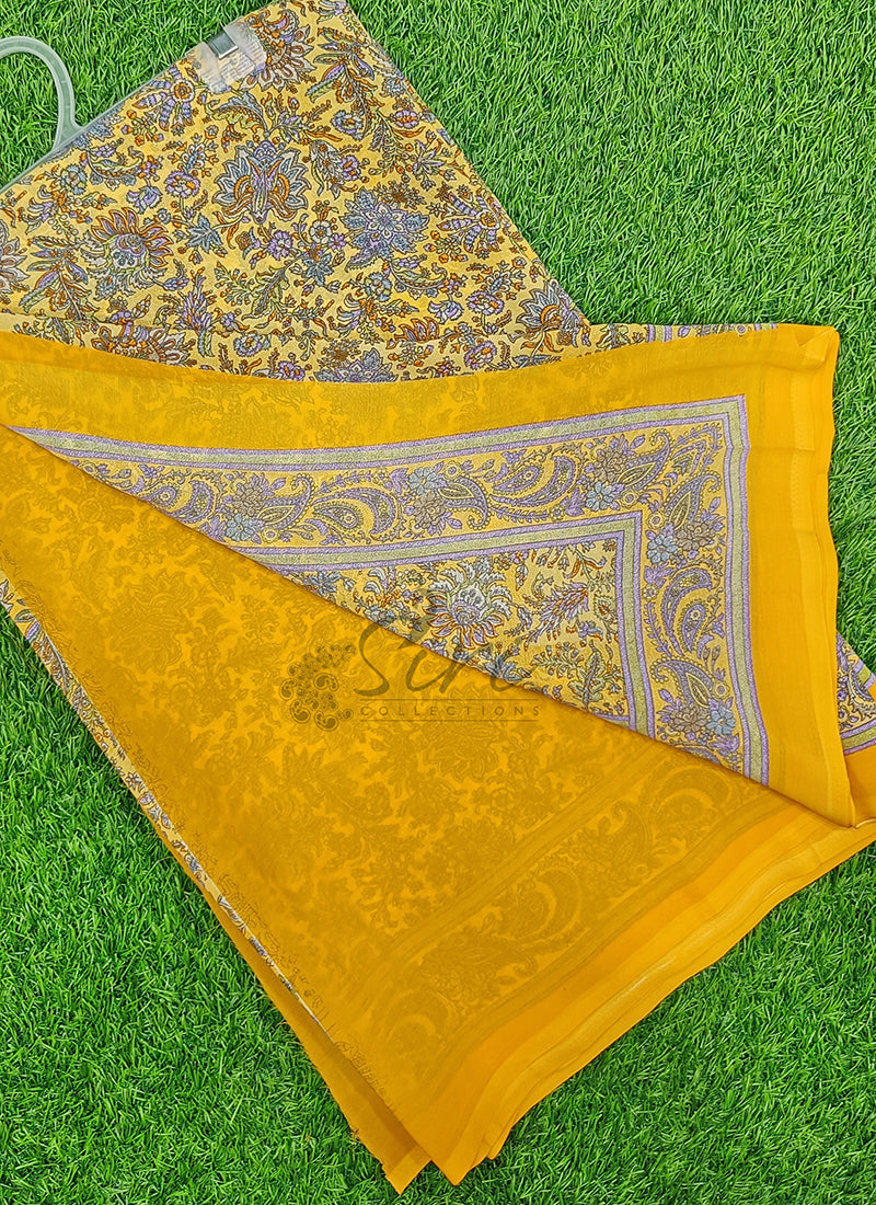 Latest Premium Printed Crepe Saree