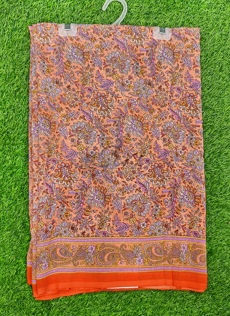 Latest Premium Printed Crepe Saree