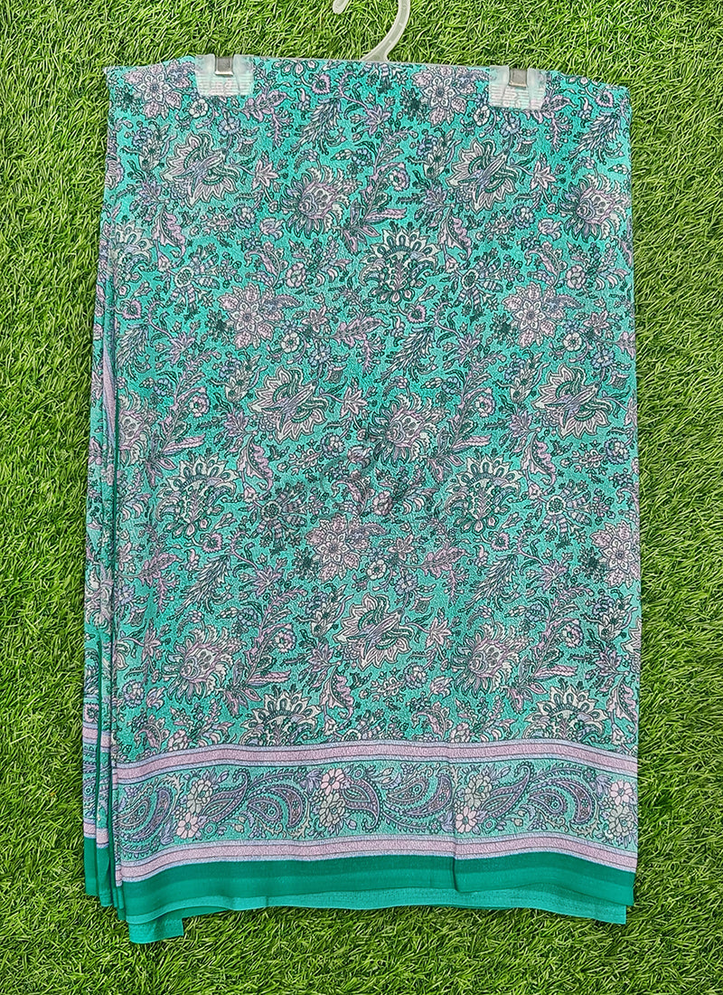 Latest Premium Printed Crepe Saree