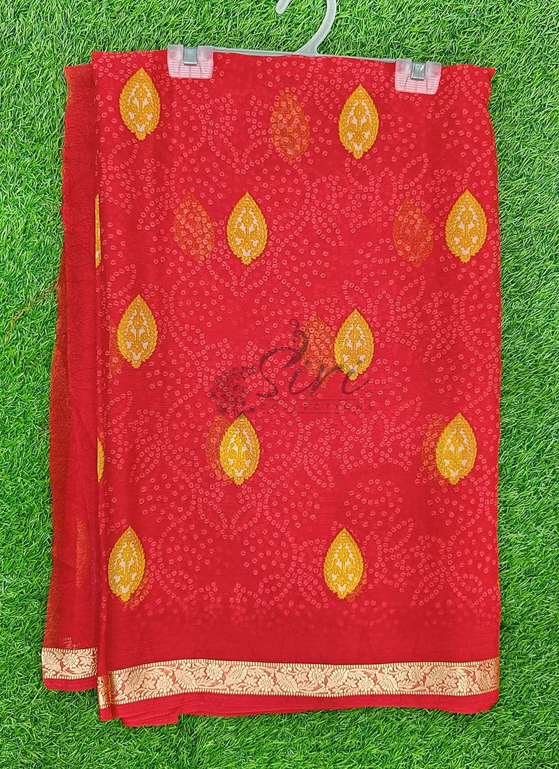 Latest Beautiful Printed Chiffon Saree