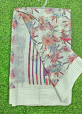 Beautiful Printed Moss Georgette Saree