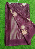 Latest Printed Chiffon Saree in Foil Print