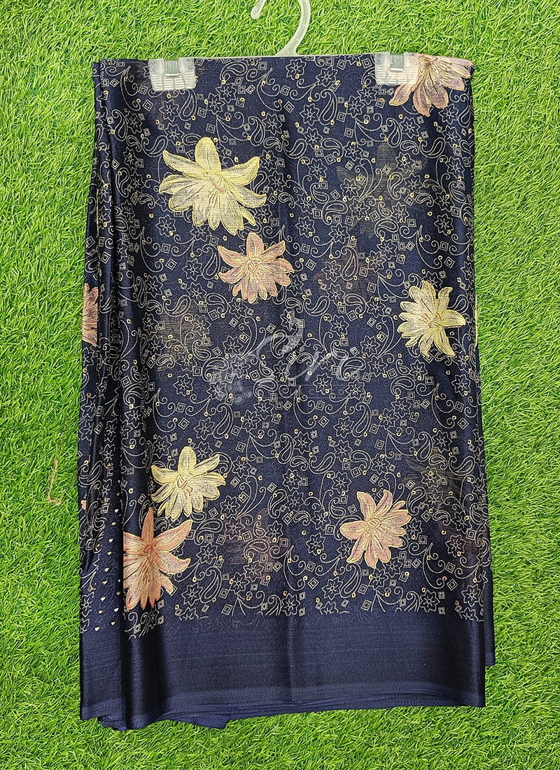 Latest Printed Chiffon Saree in Foil Print