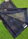 Latest Printed Chiffon Saree in Foil Print