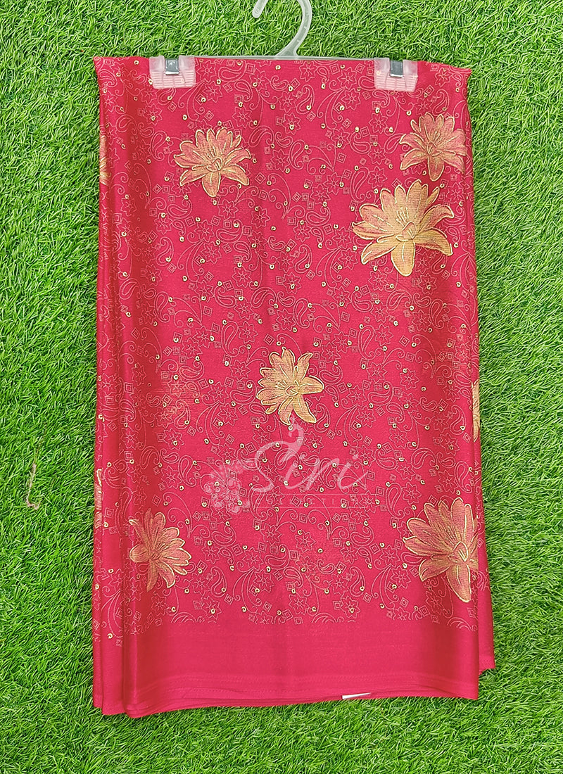 Latest Printed Chiffon Saree in Foil Print