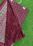 Latest Crepe Saree in Ajrakh Print