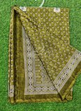 Latest Crepe Saree in Ajrakh Print