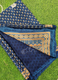 Latest Crepe Saree in Ajrakh Print