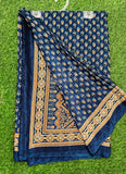 Latest Crepe Saree in Ajrakh Print
