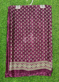 Latest Crepe Saree in Ajrakh Print
