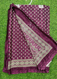 Latest Crepe Saree in Ajrakh Print