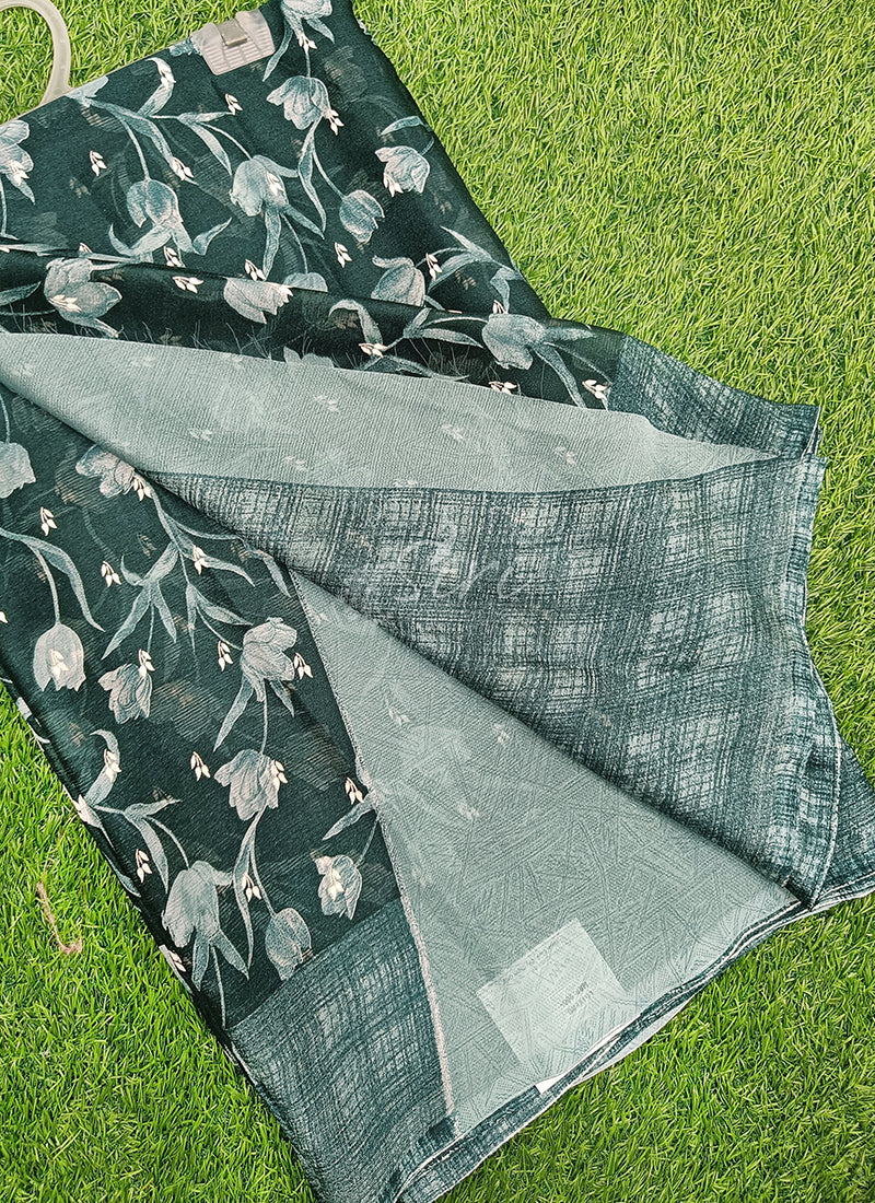 Latest Printed Chiffon Saree