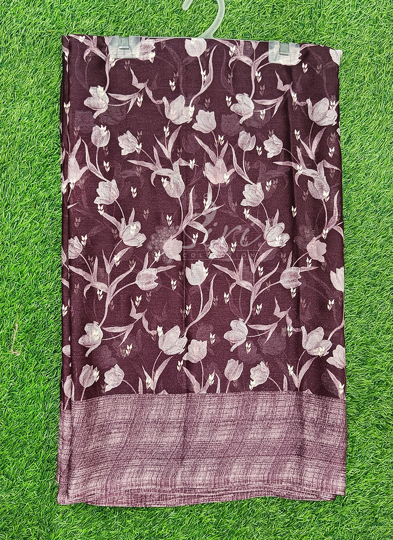 Latest Printed Chiffon Saree
